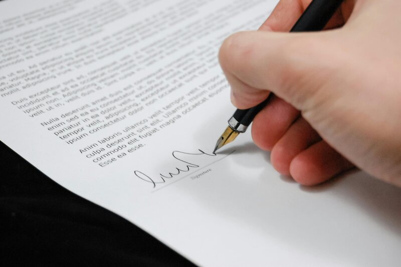 Professional legal document signing